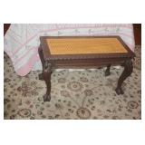 ANTIQUE BENCH WITH CLAW FEET