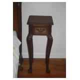 ANTIQUE NIGHT STAND WITH CLAW FEET