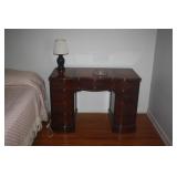 VINTAGE LEATHER INSERT DESK