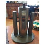 very unique ~ ww2 Shell made into tilt coffee pot ~ made by Germans  