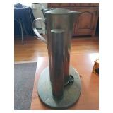 very unique ~ ww2 Shell made into tilt coffee pot ~ made by Germans  