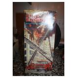 MADE IN JAPAN ~ VINTAGE ROBOT ~ BATTERY OP METAL HOUSE DINO ROBOT 