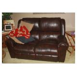 DUAL RECLINING LEATHER LOVE SEAT