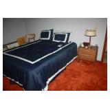 QUEEN BED AND MCM NIGHT STAND