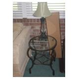 WROGHT IRON LAMP TABLE