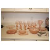 PINK DEPRESSION GLASS