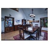 DINING TABLE WITH 8 CHAIRS