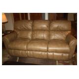 LA Z BOY LEATHER ELECTRIC RECLINER WITH USB