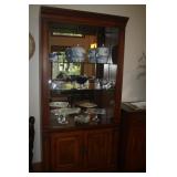 LIGHTED CURIO CABINET 