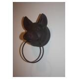 CAST IRON PIG TOWEL HOLDER
