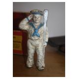 CAST IRON NAVY MAN BANK