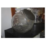 ANTIQUE SELLER JAR WITH RACK