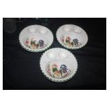 CARNINAL CHINA EGG DISHES