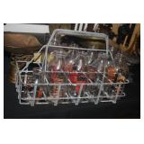 ANTIQUE METAL MILK HOLDER