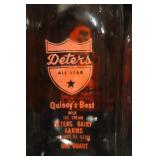 DETERS MILK BOTTLE ~ QUINCY , ILL