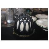 ANTIQUE METAL STORE STRING HOLDER