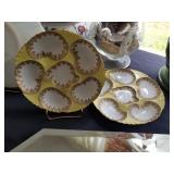 ANTIQUE OYSTER PLATES