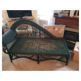 ANTIQUE WICKER FAINTING SOFA