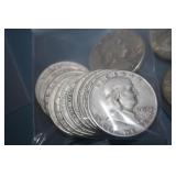 FRANKLIN SILVER HALF DOLLARS