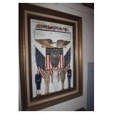 ANTIQUE MILITARY FRAMED ART