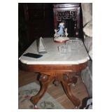 MARBLE TOP PARLOR TABLE