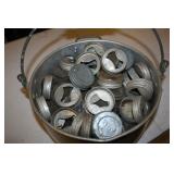 ZINC JAR LIDS