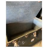 Vintage metal trunk with insert