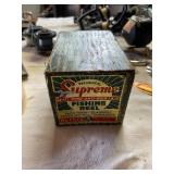 BOX ONLY Supreme fishing reel ** empty box**