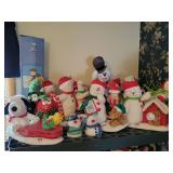 Hallmark Merry Carolers musical snowmen plush figurines