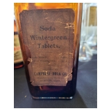 Vintage pharmaceutical bottles with stoppers 