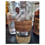 Vintage pharmaceutical bottles with stoppers 