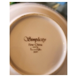 Simplicity fine china
