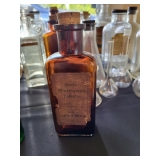 Vintage pharmaceutical bottles with stoppers 