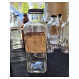 Vintage pharmaceutical bottles with stoppers 