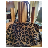 Claudia Firenze Genuine leather handbag animal print
