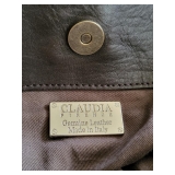 Claudia Firenze Genuine leather handbag animal print