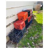 plastic milk crates