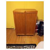 Danish modern teak “desk in a box” secretary