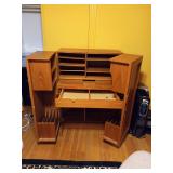 Danish modern teak “desk in a box” secretary