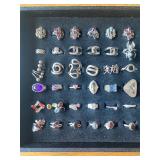 Jewlery - Rings lots of sterling silver