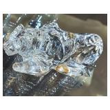 Baccarat Crystal Crouching Tiger Figurine