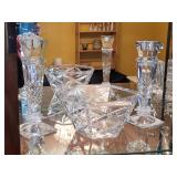Crystal bowl & Crystal Candle sticks