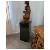 Springstone sculpture by Obert Marime titled Adam and Eve Modest before God