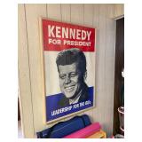 vintage journal JFK election poster