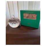 Simon Designs crystal apple paperweight