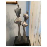 “Two Forms” cast Aluminum Sculpture by James C. Myford 1978