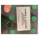 “Two Forms” cast Aluminum Sculpture by James C. Myford 1978