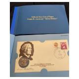 1979 official first day issue Susan B Anthony “Silver Dollar”