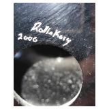 Rollin Karg signed Dichroic large Art glass sculpture 