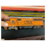 HO CSX  Maintenance of way train engine locomotive